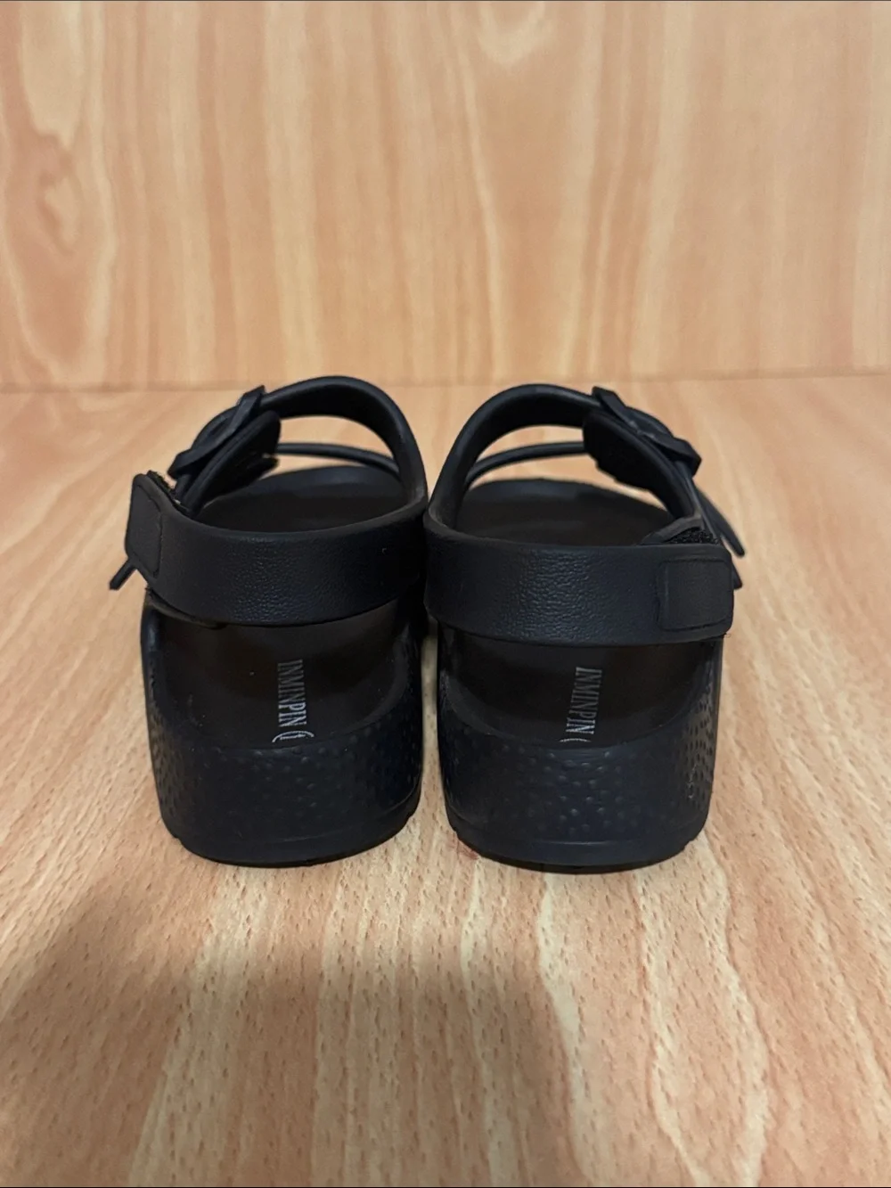 Kids Black Buckle Sandals - Comfortable Adjustable Straps